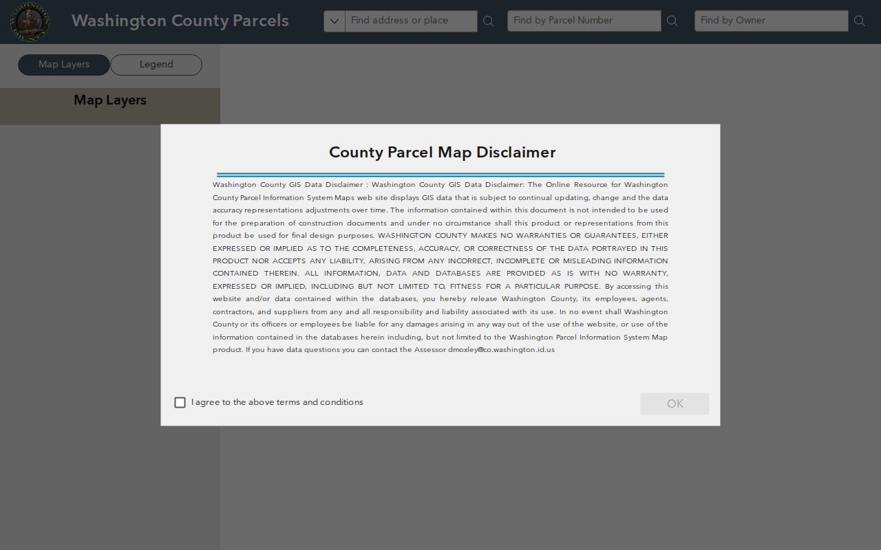 Washington County people search parcel GIS viewer