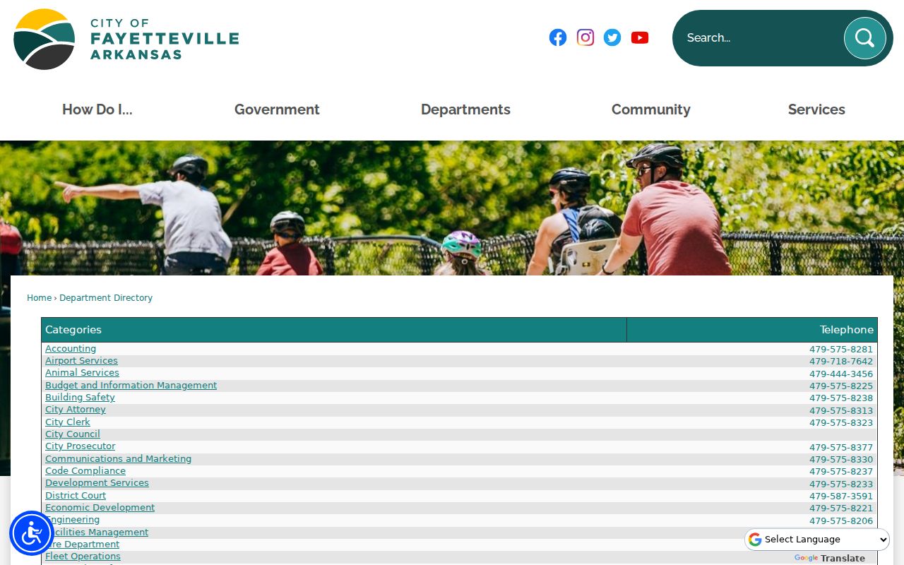 Washington County staff directories for people lookup in Fayetteville